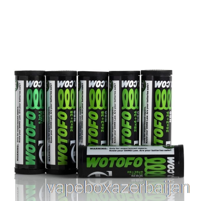 E-Juice Vape Wotofo Comp Wire - Prebuilt Coils 0.38ohm Dual Core Fused Clapton - Pack of 5